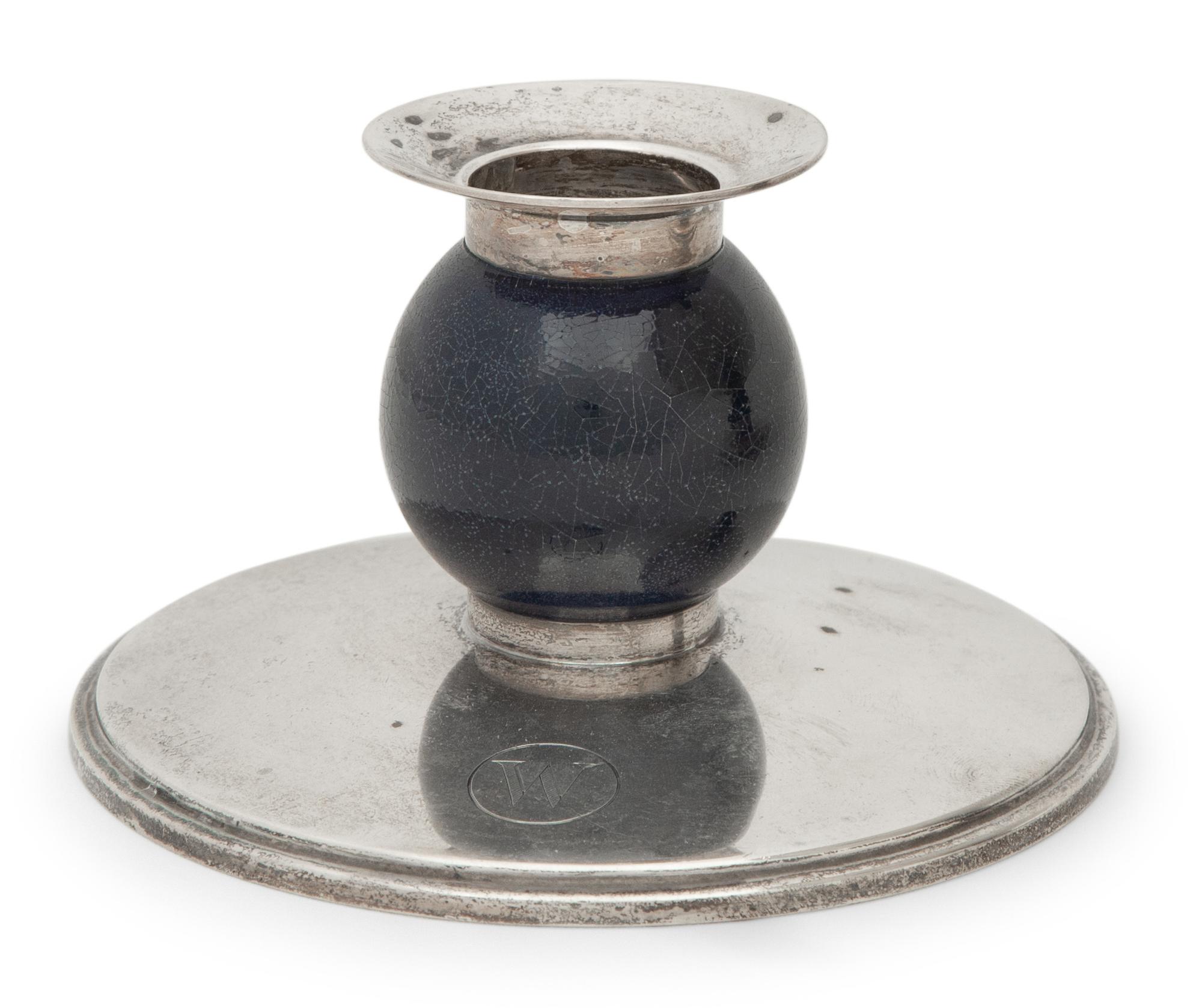A Tiffany and Co. Silver and Enamel Table Garniture