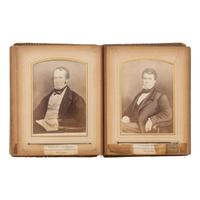[Early Photography] Cabinet Card Album of 18th-19th century Pennsylvania Governors