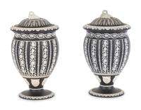 A Pair of Wedgwood Jasperware Covered Urns
