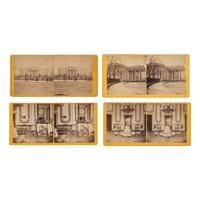 [Early Photography] Group of 110 Stereoviews of Washington, DC, and Boston, incl. Landmarks and Monuments