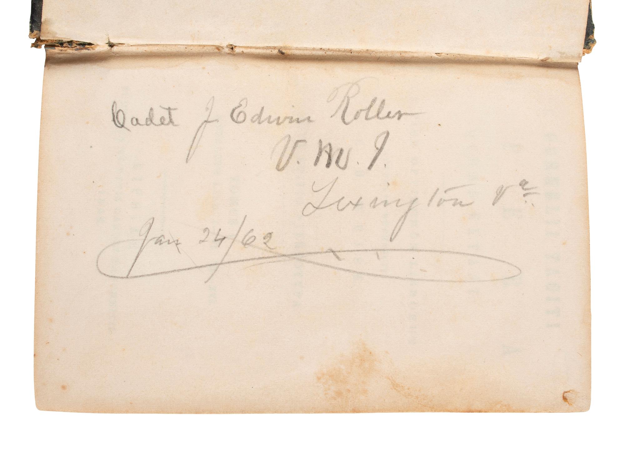 [CIVIL WAR]. TACITUS, Publius Cornelius (ca 56-ca 120). Opera. Leipzig: Karl Tauchnitz, 1846. Copy owned by 3 VMI Cadets who served in Virginia regiments, SIGNED by Col. PRESTON and Dr. MADISON.