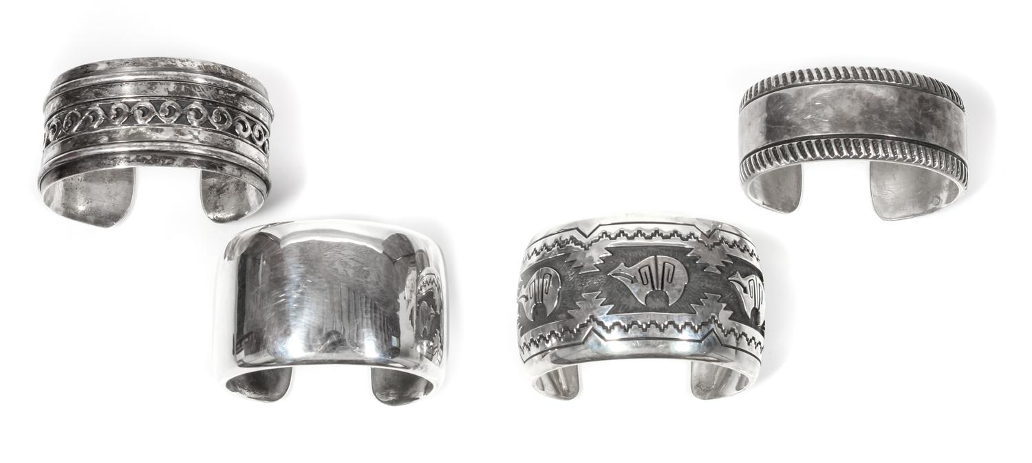 Five Pairs of Southwestern Silver Earrings