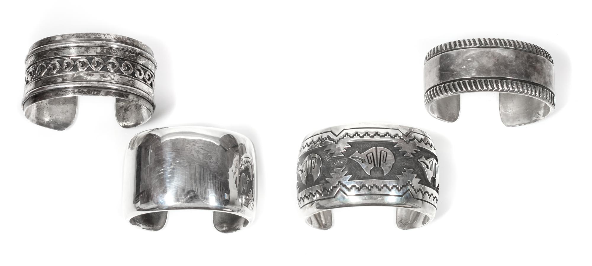Five Pairs of Southwestern Silver Earrings