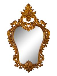 A Louis XV Style Carved Gilt Wood Mirror — EARLY 20TH CENTUR