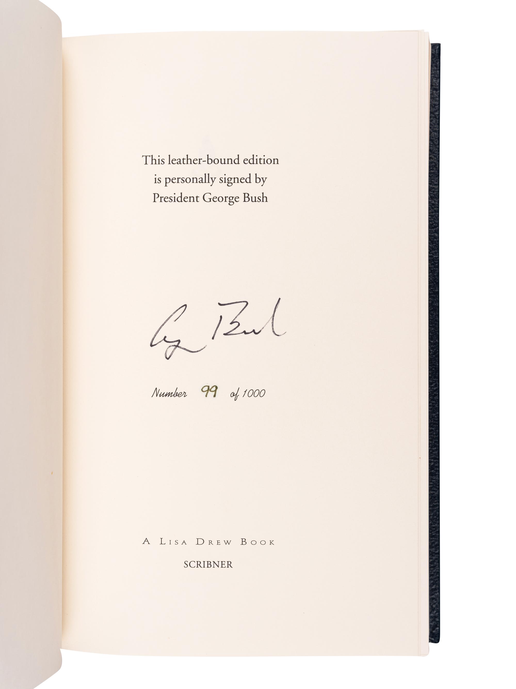 BUSH, George Herbert Walker (1924-2018). All the Best. New York: Scribner, 1999.