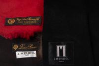 Three J. Mendel Cashmere Scarves With Fur Rosettes
