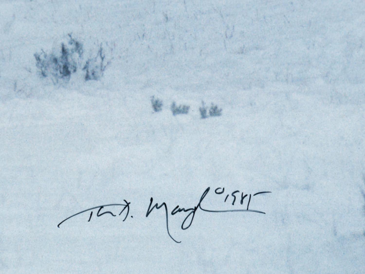 Bison in Snow , edition 89/950