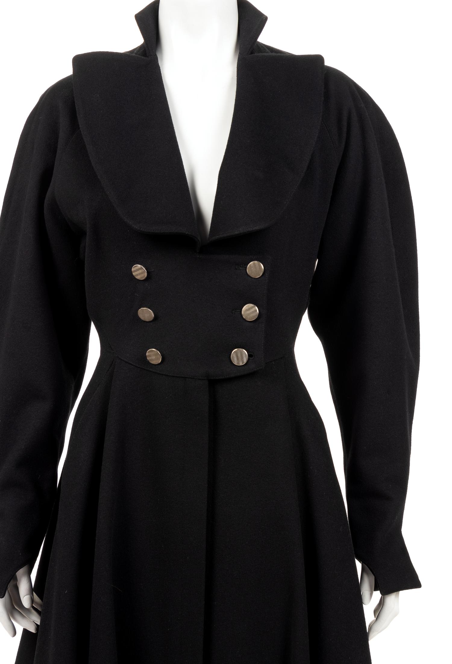 Alaïa Wool Coat, 1980-90s