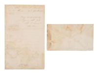 GRANT, Ulysses S. (1822-1885). Autograph letter signed ("U.S. Grant"), as Lieutenant General. City Point, VA, 25 October 1864. With original cover addressed in Grant's hand.