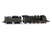 A Factory Boxed Fulgurex Polychrome N-Gauge S.N.C.F 4-6-2 Locomotive and Tender