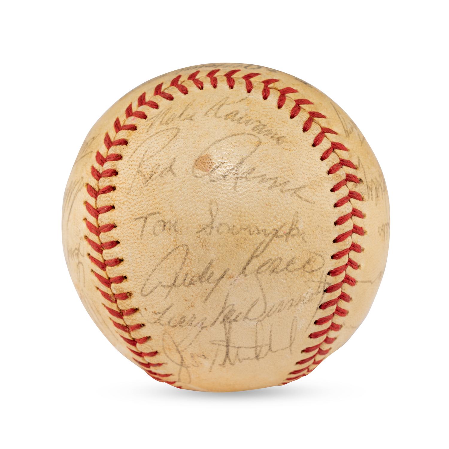 A 1969 Los Angeles Dodgers Team Signed Autograph Baseball