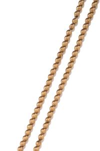 YELLOW GOLD BEAD NECKLACE