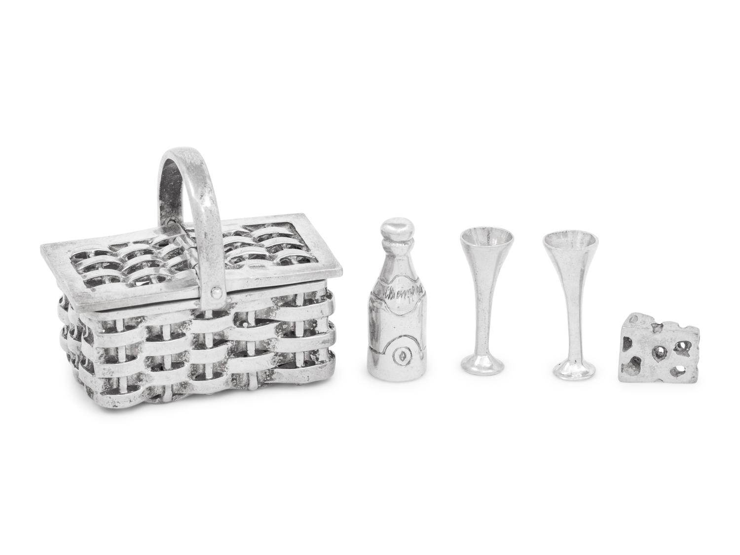 Seven Silver Decorative Articles