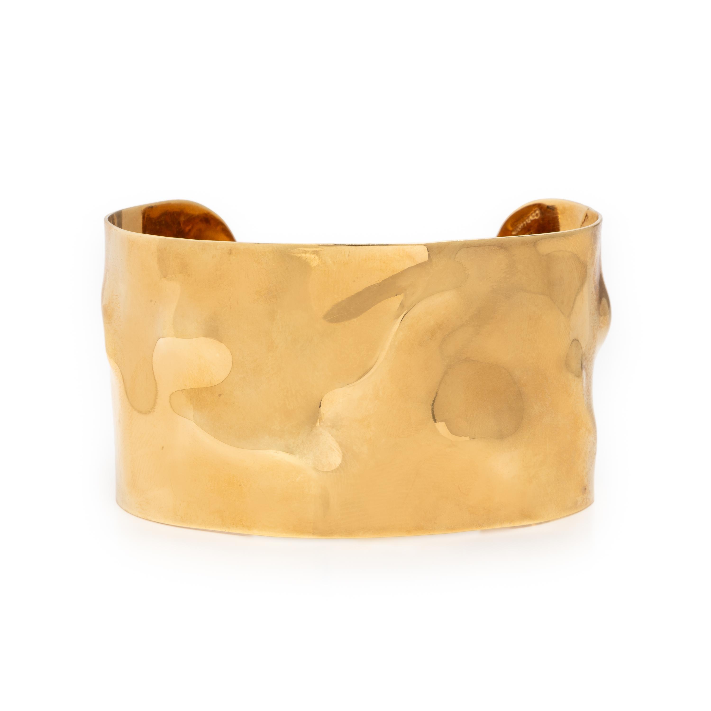 Cartier, Yellow Gold Cuff Bracelet