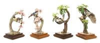 Two Pairs of Royal Worcester Porcelain Models of Birds Height of first 9 3/4 inches. — MODELED BY DOROTHY DOUGHTY