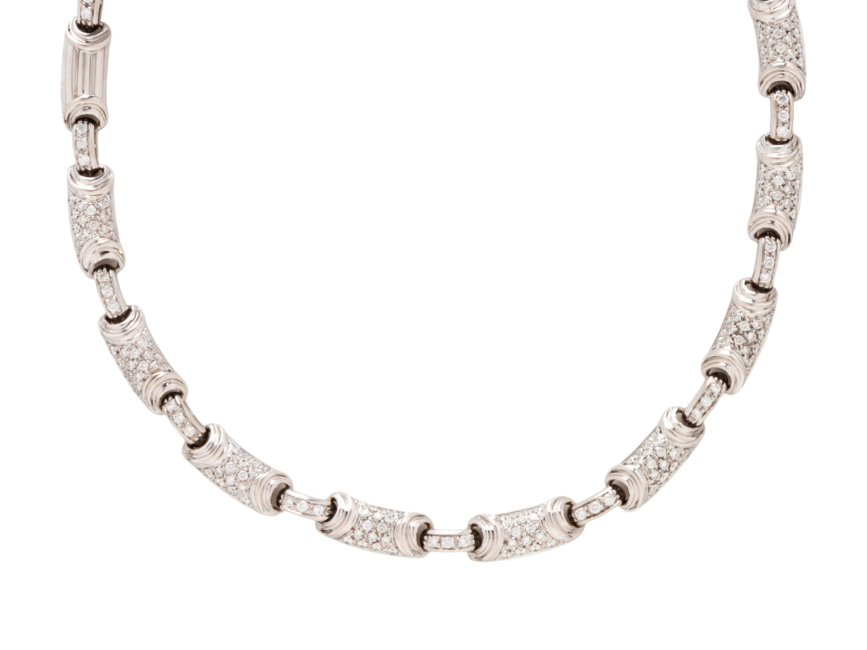 BULGARI, DIAMOND AND WHITE GOLD NECKLACE