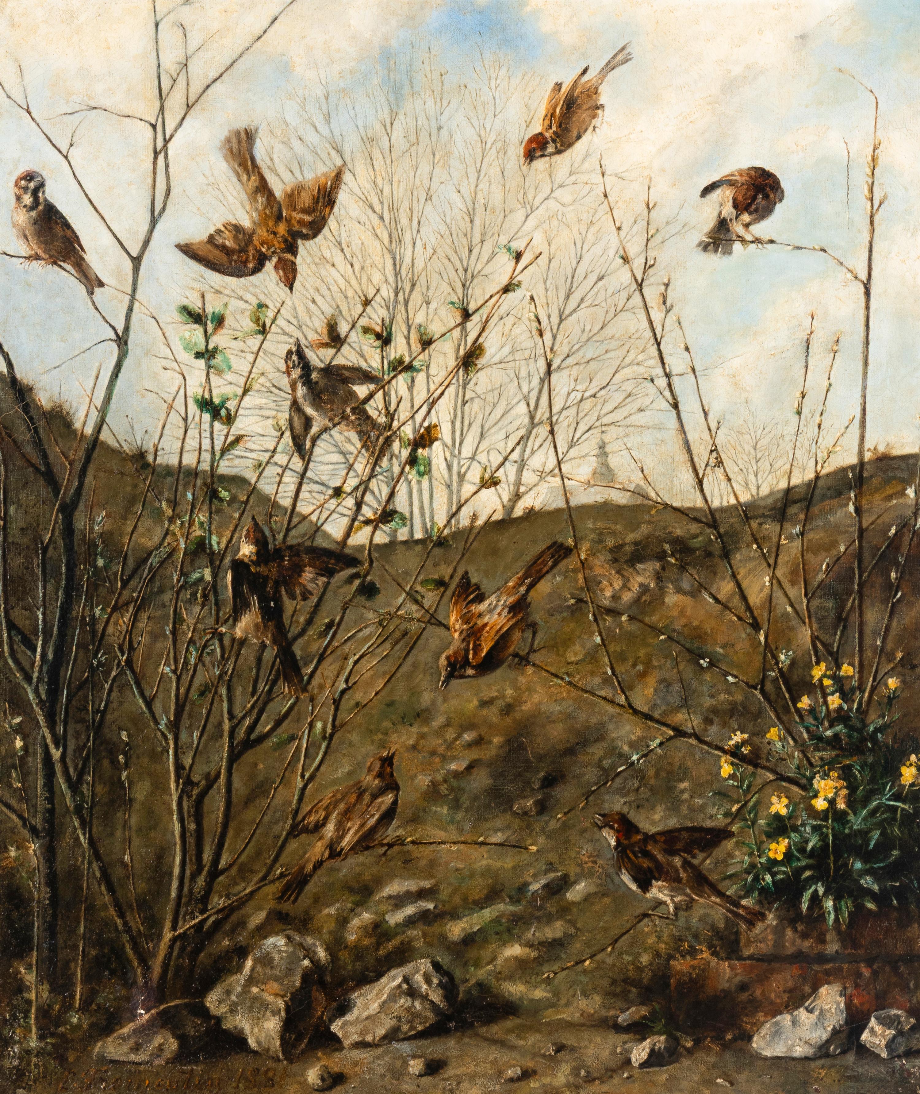 Eugène Fromentin (French, 1820-1876) — Signs of Spring (a pair)