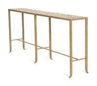 A Brushed Steel Console Table