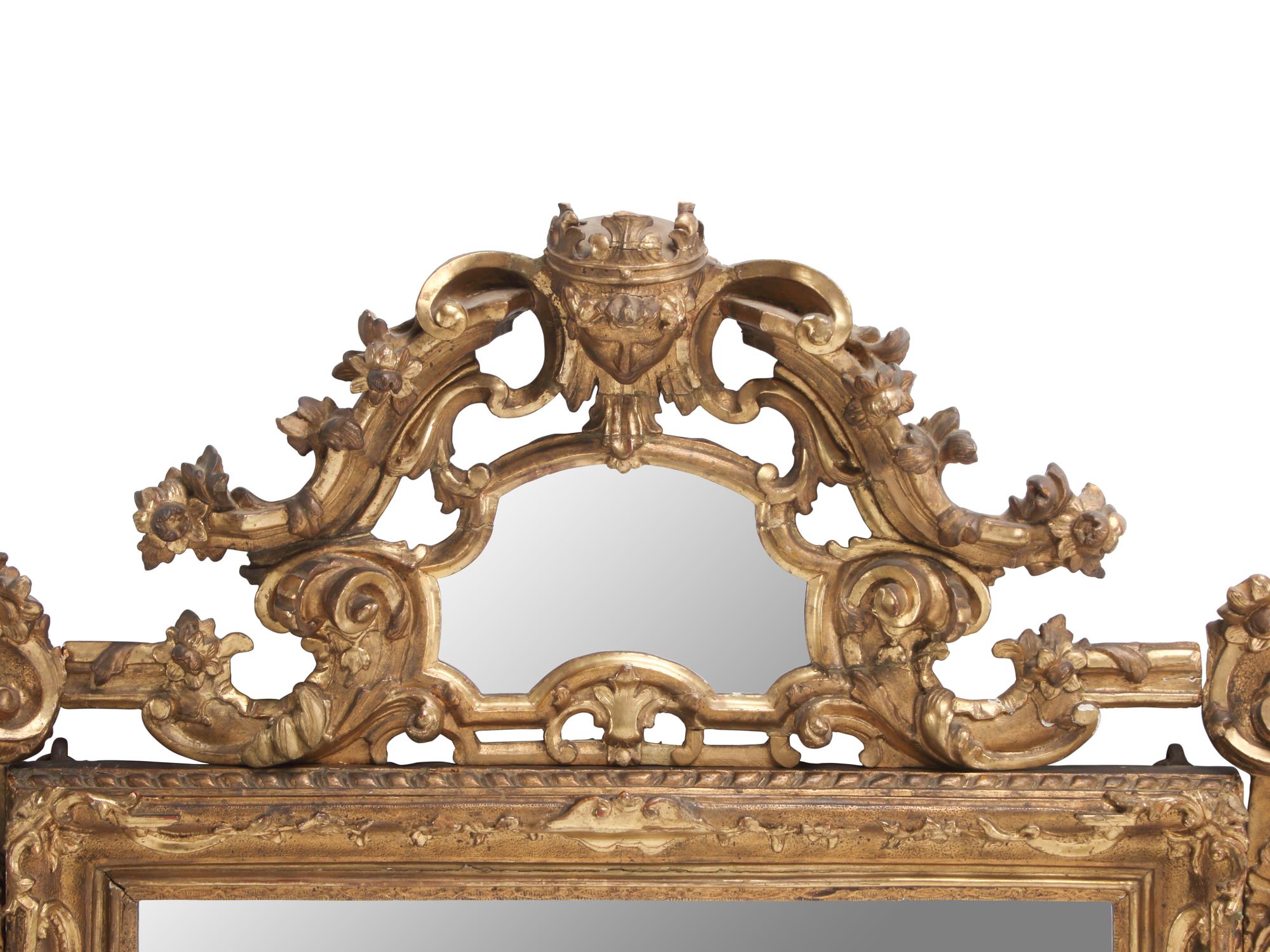A Régence Style Giltwood Mirror