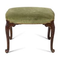 A George II Carved Mahogany Stool