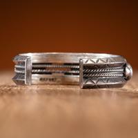 Navajo Silver and Turquoise Cuff Bracelet