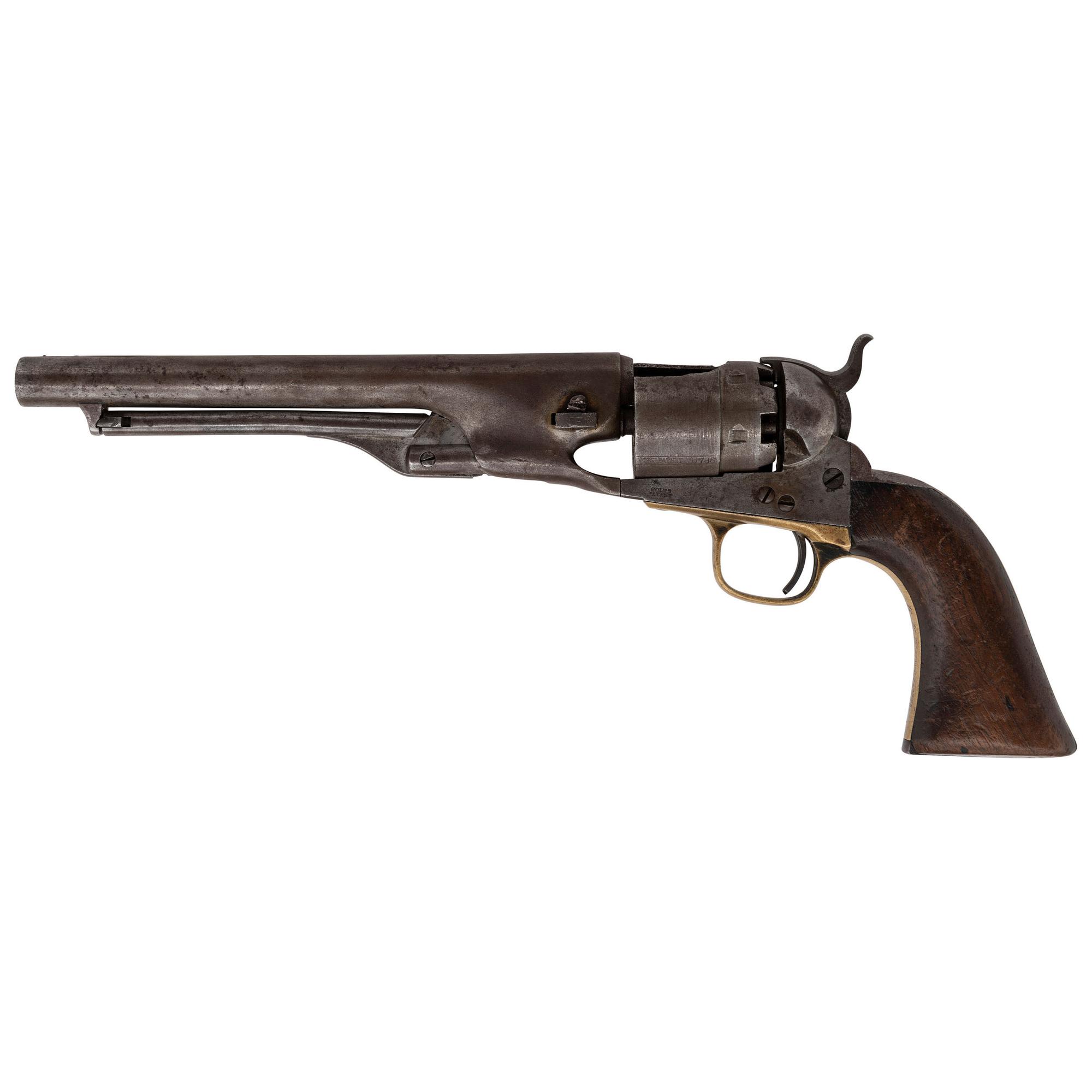 Colt Model 1860 Army Revolver with Blown Out Cylinder Inscribed to R.F. Newcomb