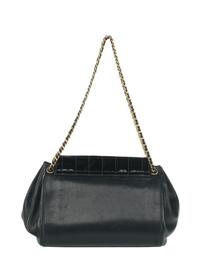 Chanel Chocolate Bar Accordion Bag in Black