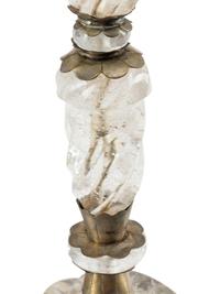 A Set of Four Rock Crystal Candlesticks