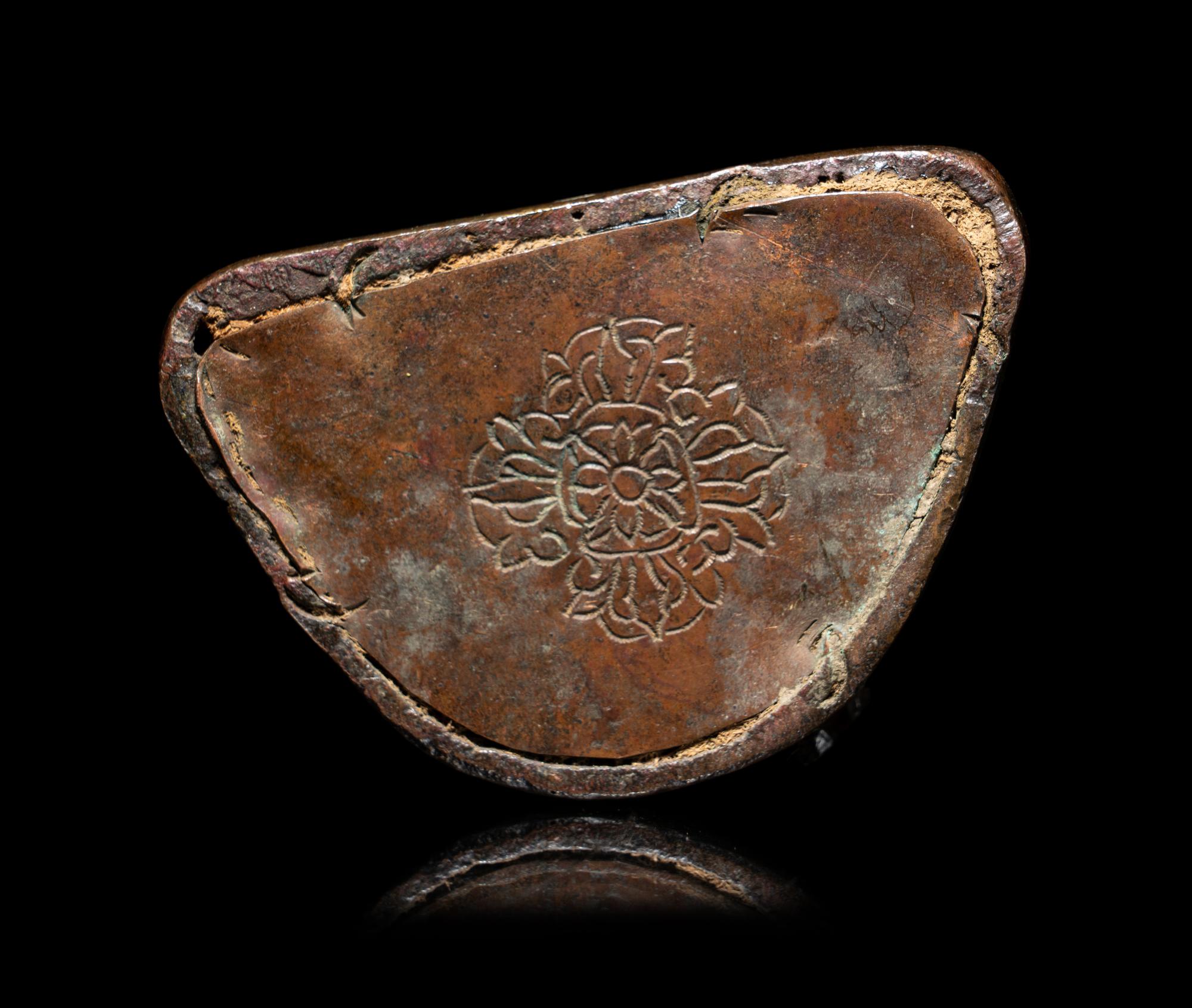 A Tibetan Bronze Seated Figure of Amitayus