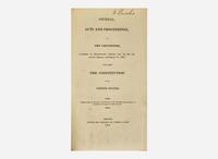 [Americana] [Constitution] Journal, Acts and Proceedings, of the Convention...Which Formed the Constitution of the United States
