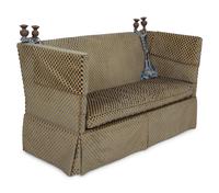 A Pair of Custom Upholstered Knole Sofas