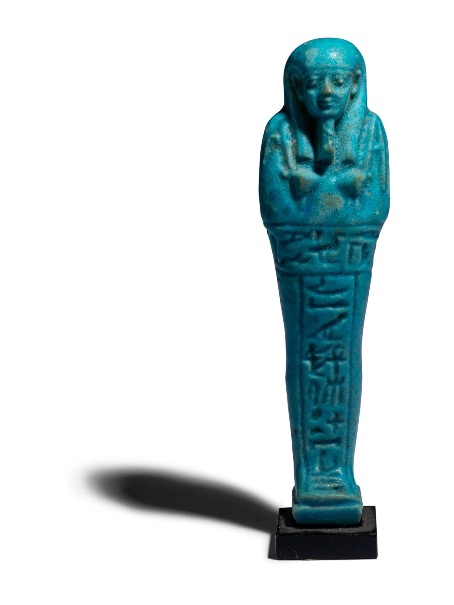 An Egyptian Faience Ushabti for "Hor-Ankh"