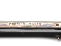 A Cartier Art Deco Diamond and Platinum-Mounted Enamel Compact