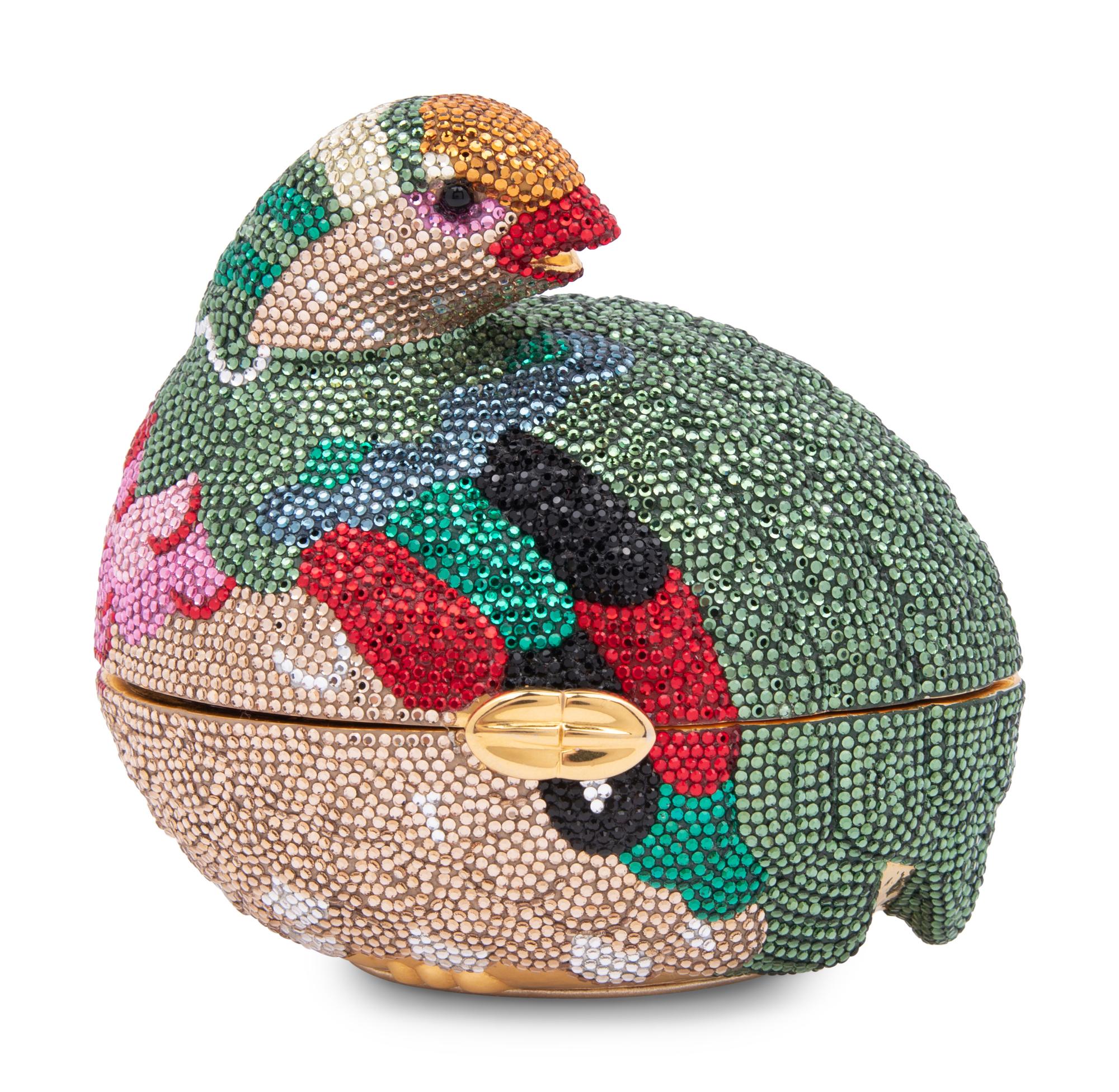 Judith Leiber Grouse Shaped Minaudière