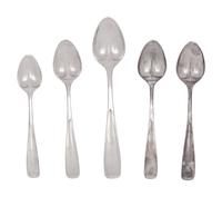 Five Georg Jensen Silver Spoons