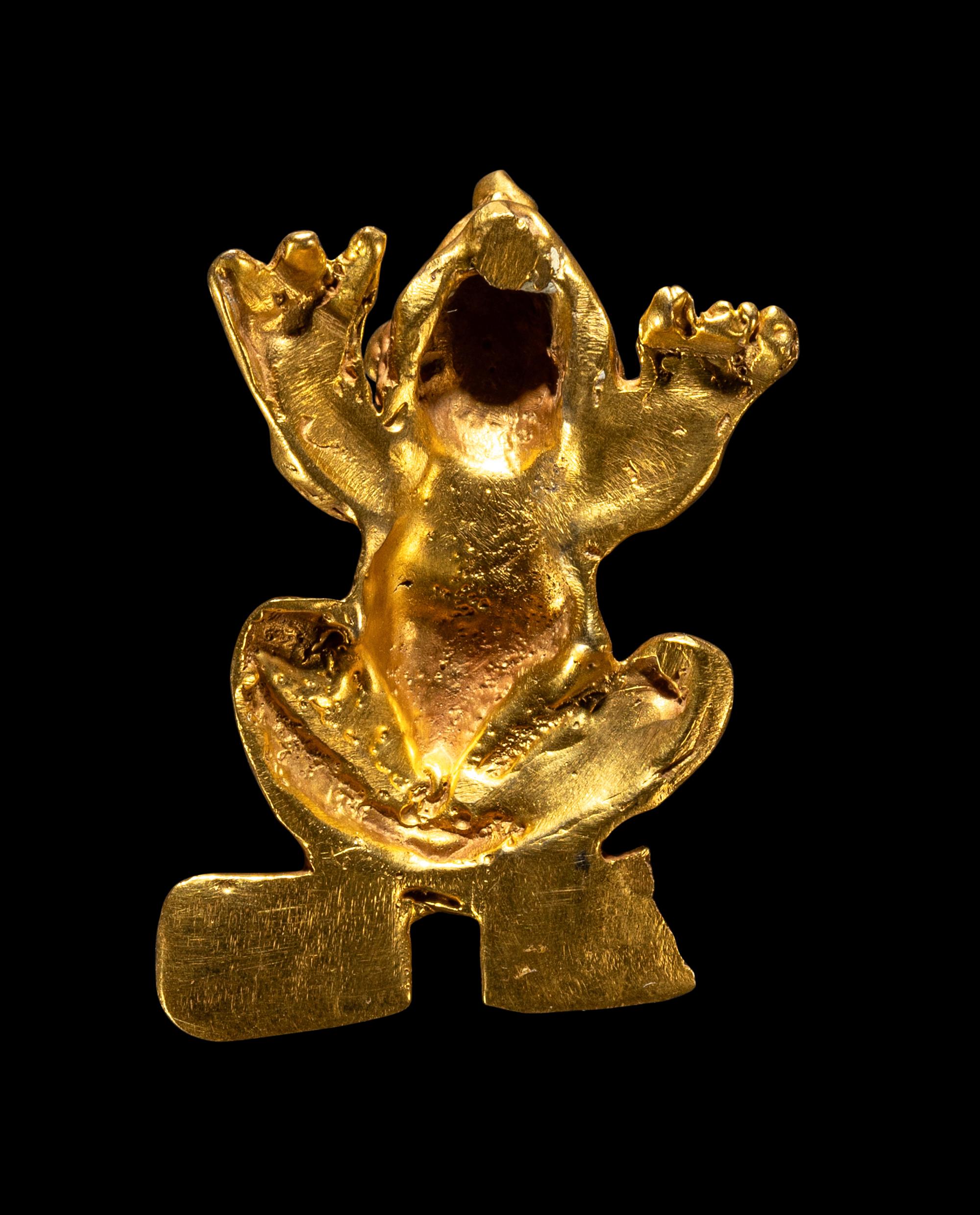 A Veraguas Gold Frog Pendant