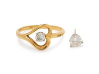 A Collection of Gold and Diamond Jewelry,