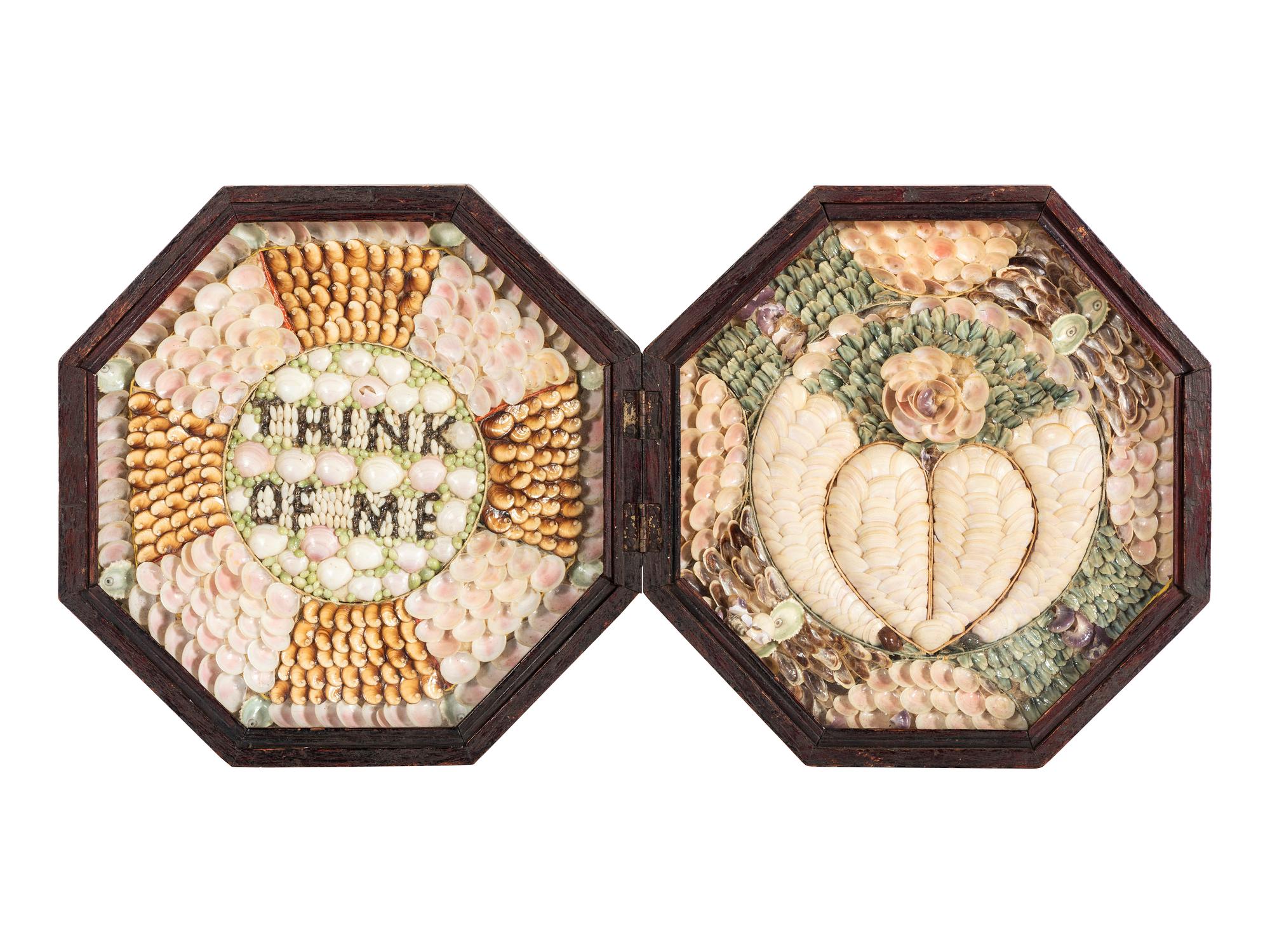 A Shellwork Double Sailor's Valentine