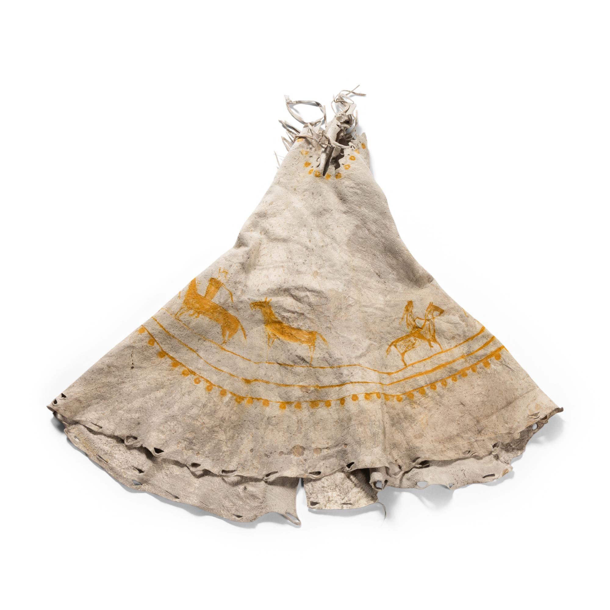 Plains Painted Model Hide Tipi