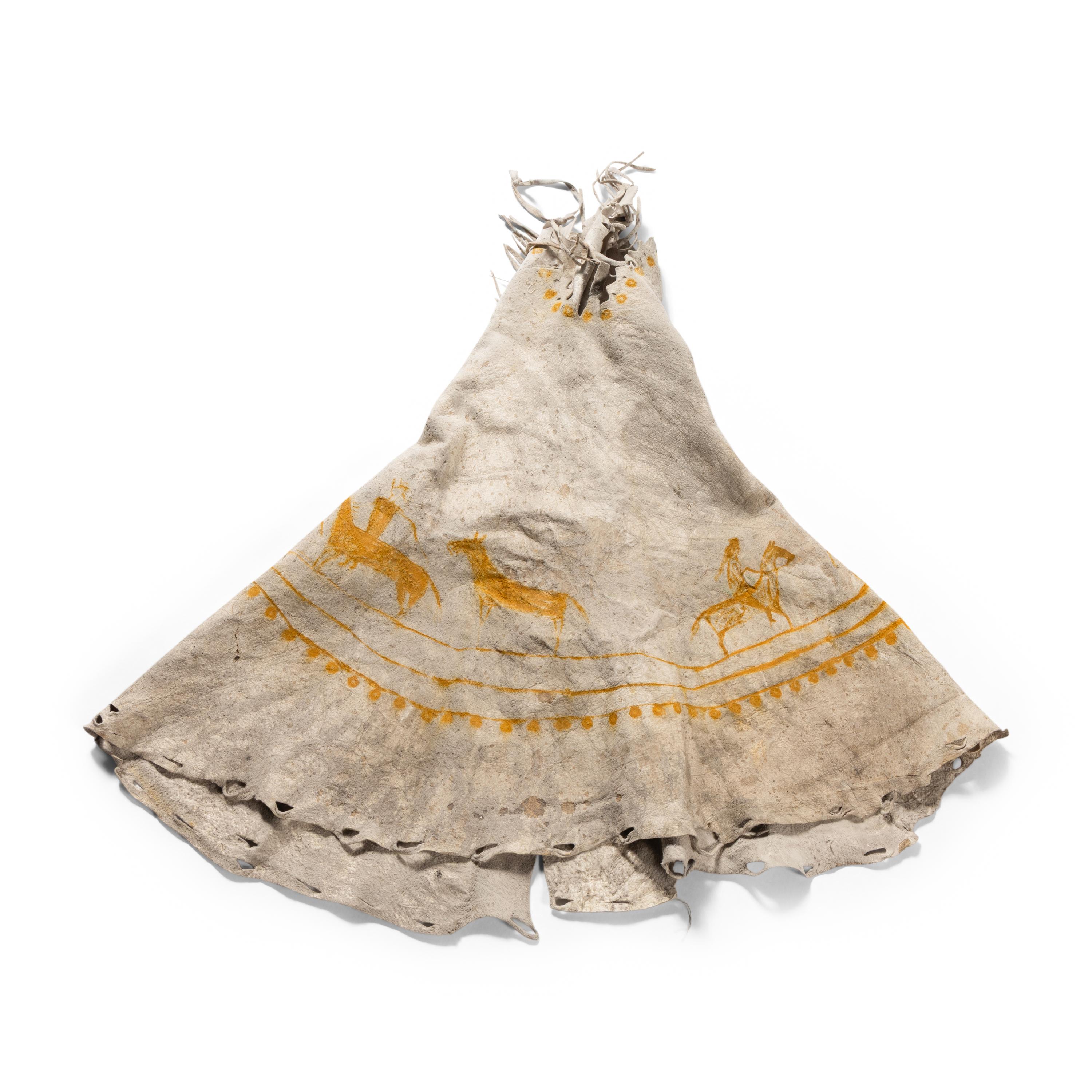 Plains Painted Model Hide Tipi