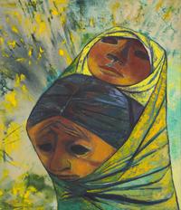 Eduardo Kingman (Ecuadorian, 1913-1997) — Woman with Baby, 1968
