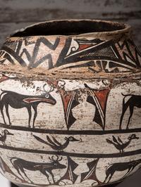 Zuni Polychrome Pottery Olla