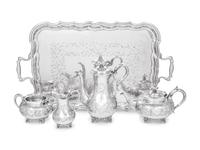 A Victorian Silver Four-Piece Tea and Coffee Service