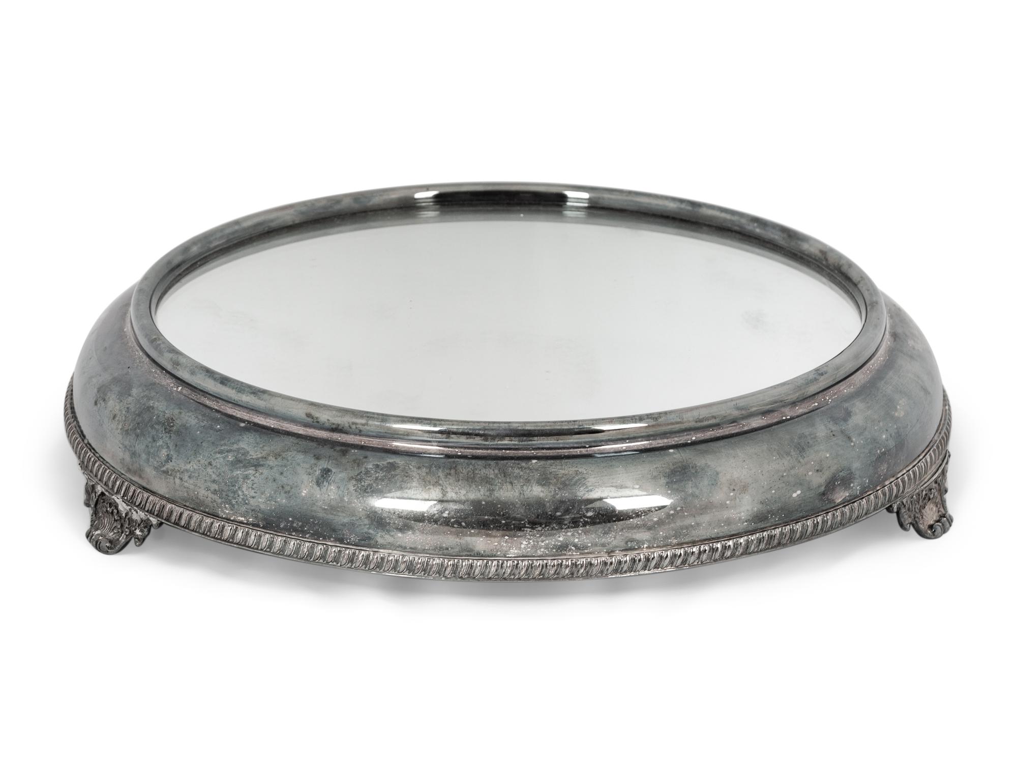 A Group of English Five Silver-Plate Serving Pieces