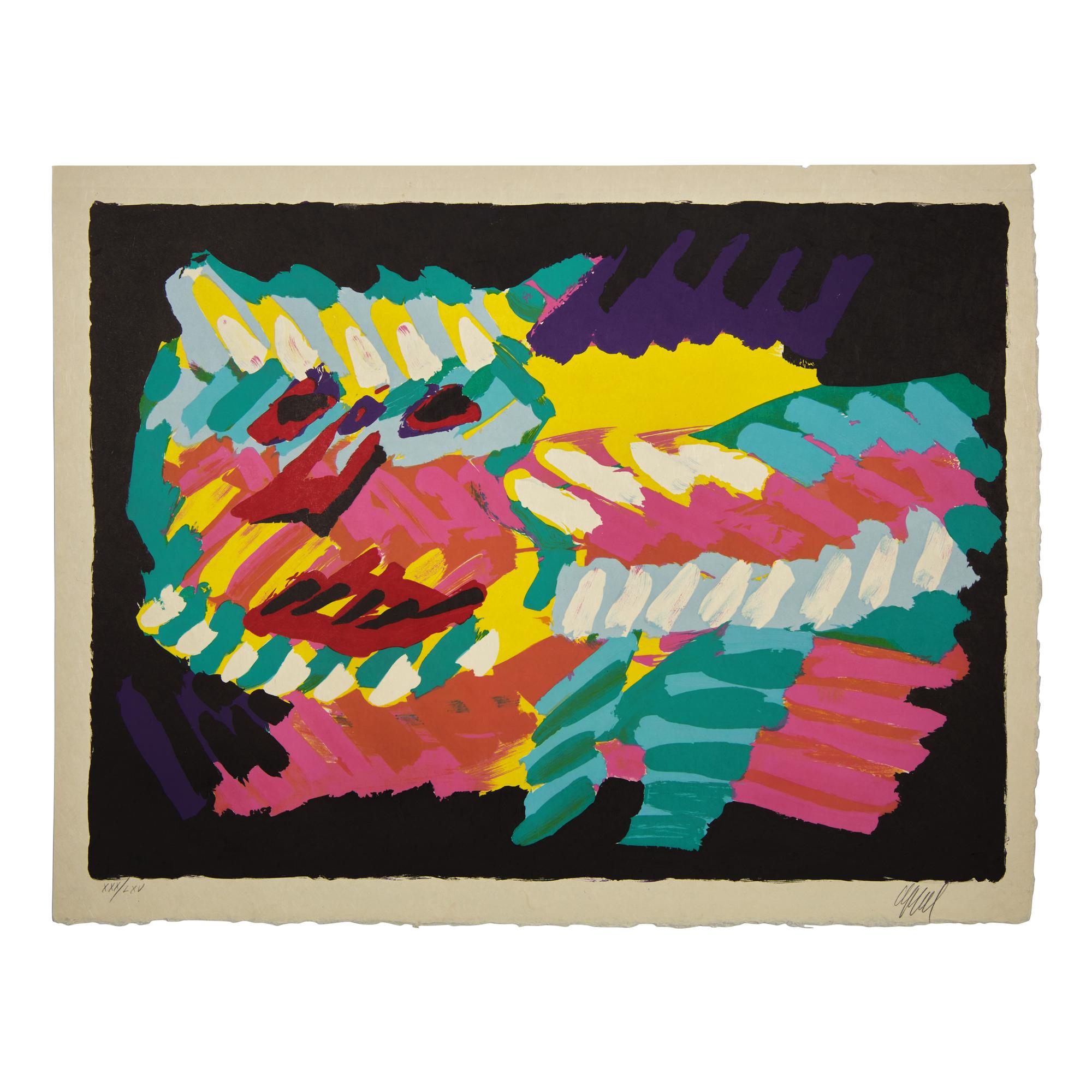 Karel Appel (Dutch, 1921-2006) — Cats (complete portfolio of seventeen lithographs, with title page and portfolio case), 1978