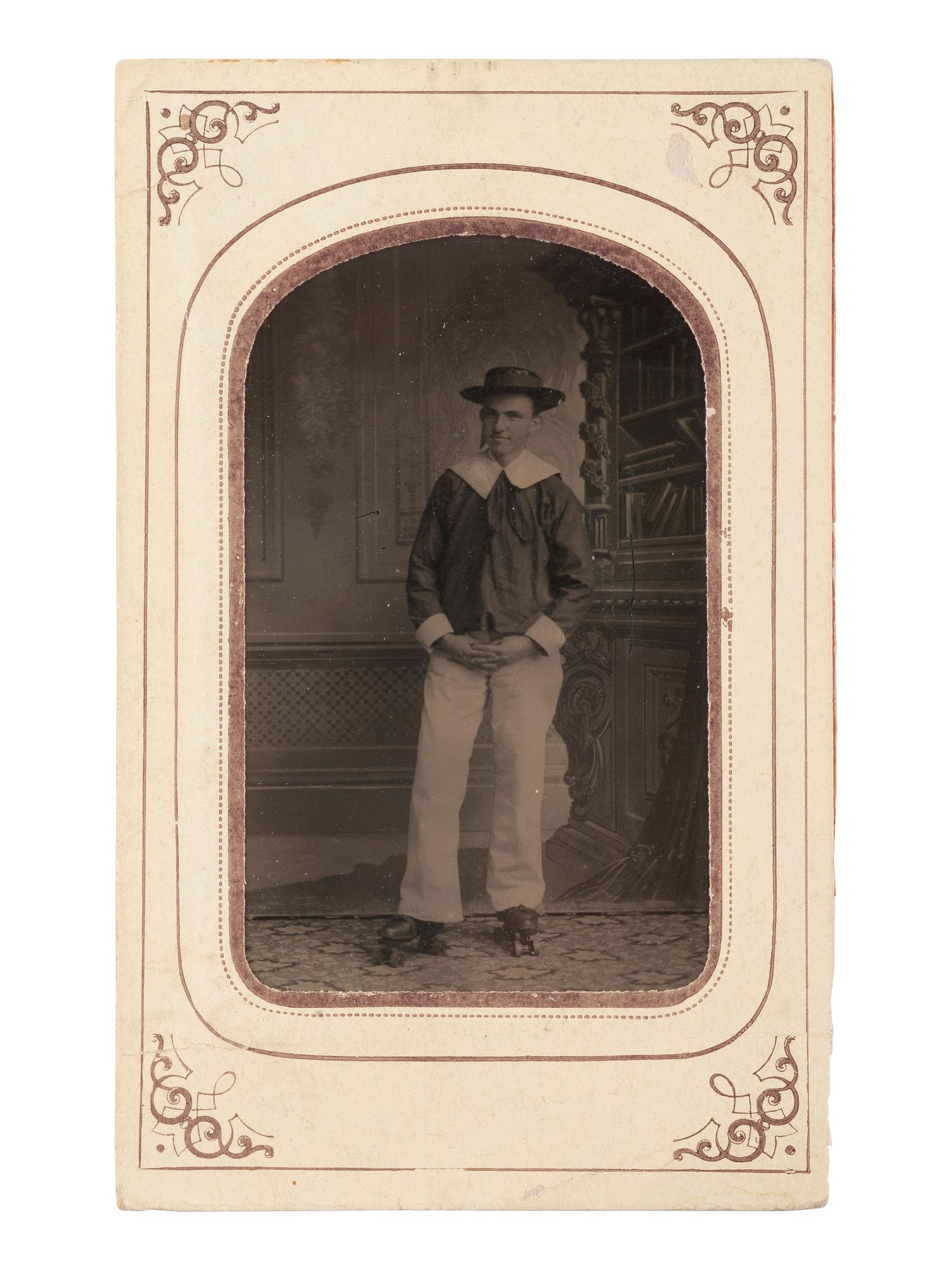 [EARLY PHOTOGRAPHY]. A group of 6 tinypes of hobbyists and hunters.