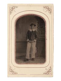 [EARLY PHOTOGRAPHY]. A group of 6 tinypes of hobbyists and hunters.