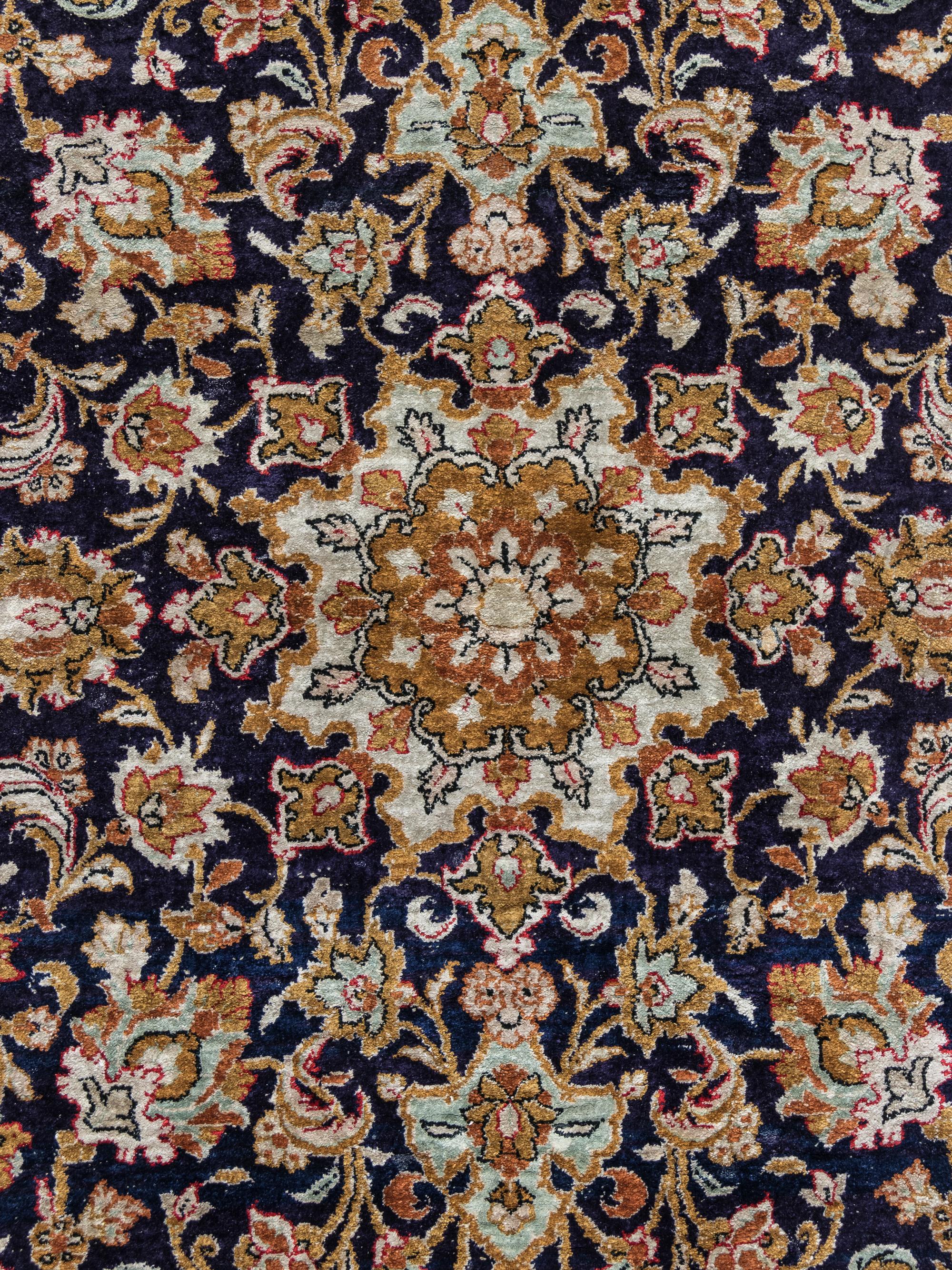 A Qum Silk Rug