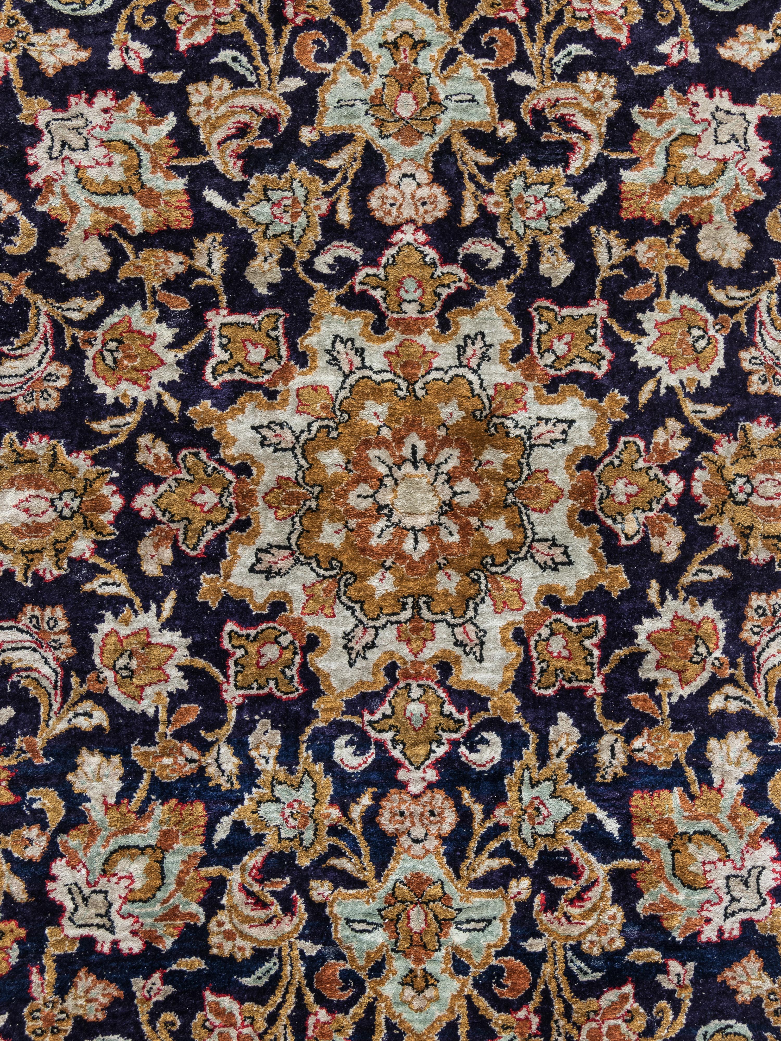 A Qum Silk Rug