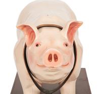 A FAO Schwarz Life Size Wilbur Piggy Bank